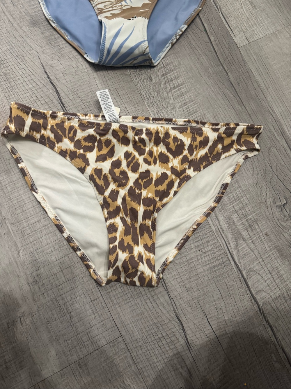 aerie Mixed Print Bikini Bottoms — Leopard, Black, Blue & Rainbow - Picture 2 of 7